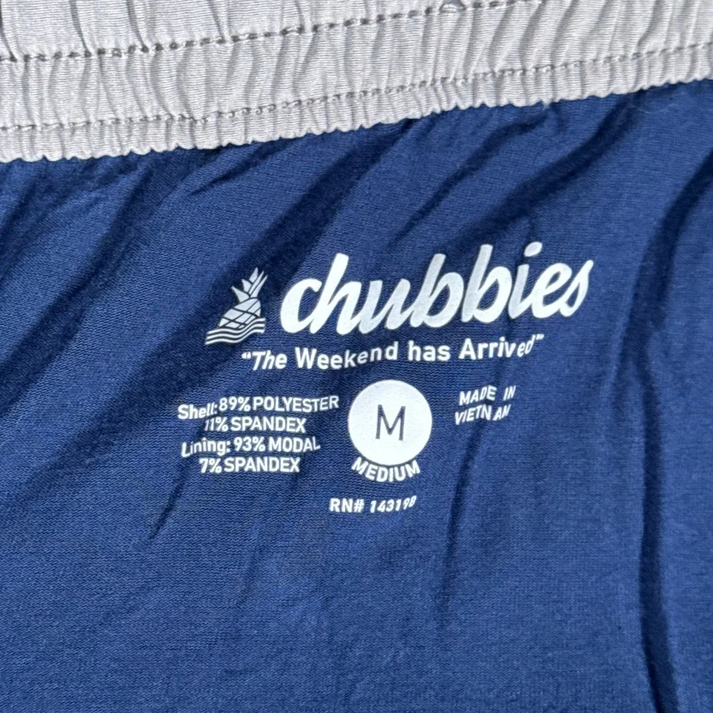 Chubbies Everywear Shorts Mens Medium Grey Lined Performance Stretch Active 8